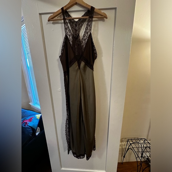 Free People Intimately Tri Mi Midi Slip in Willow - Picture 5 of 9